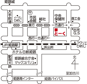 ギャラリーとーくの地図